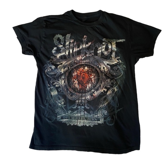 Vintage Slipnot Des Moines Iowa Two Sided Rock T-Shirt - Picture 1 of 9